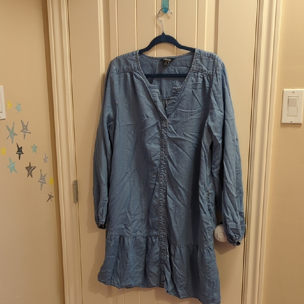 Buffalo David Bitton Light Blue Women's Sz.L Dress